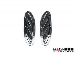 Alfa Romeo Giulia Hood Vent Trim Kit - Carbon Fiber - Quadrifoglio 